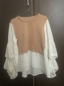 Stylish Two-Tone Blouse designer