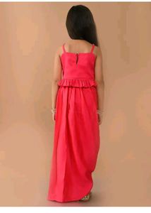 Hot Pink Western Outfit For Kids