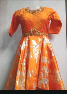 🎉Orange Ethnic Gown