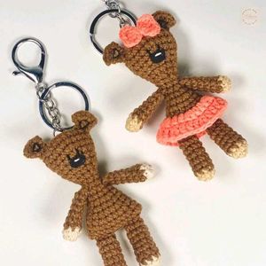 2 Crochet Mr Bean Teddys 💗