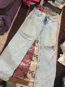 Ripped Light Wash Jeans
