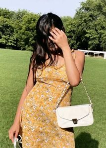 New Me style Ditsy Floral Ruched Front Strappy Ska