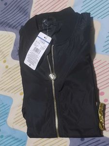 Stylish Black Bomber Jacket girl