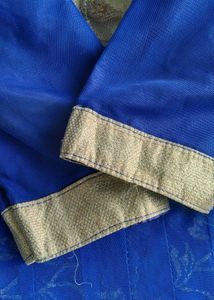 Elegant Blue Ethnic Gown