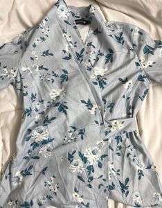 Pinterest Floral Wrap Up Kimono Type Top
