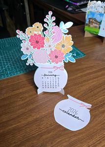2026 Floral Desk Calendar