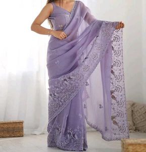 Elegant Lavender Saree