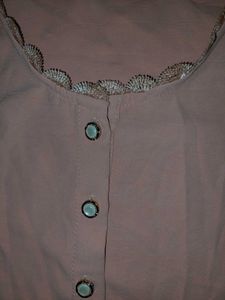 Nude Puff Sleeve Top