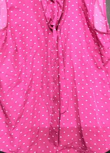 Pink Polka Dot Sleeveless Top