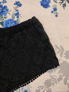 Black Lace Shorts