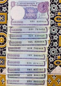 Rare Rs-“1” “1985” 10 notes.