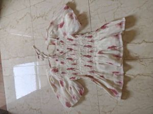 Floral Chiffon Balloon  Top