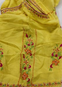 Biba Suit In Vibrant Yellow Colour