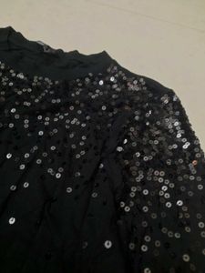 Black Sequin Top