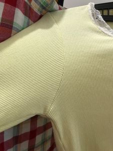 Yellow Cute Bow Top