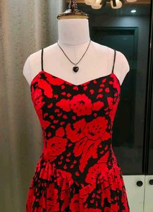 Pretty Black And Red Dress