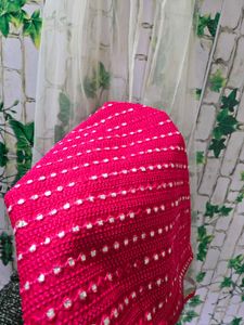 Red Embroidered Kurta Set