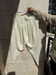 Smart Dhoti Set With Fringe Detail