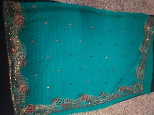 Designer Saree With Stiched Blouse