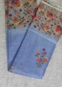 Pure Kota Cutwork (Floral Netted)Saree