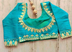 Teal &amp; Pink Lehenga Set