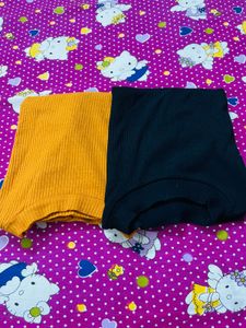 Black Ribbed T-Shirt
