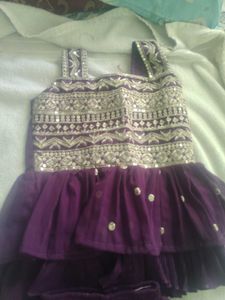 Cute Purple Kurta Set