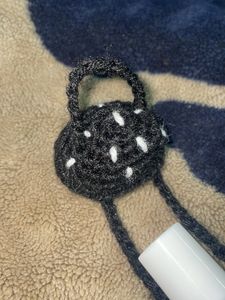 Crochet Lip Gloss Holder Keychain