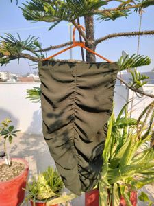 Olive Green Ruched Bodycon Dress