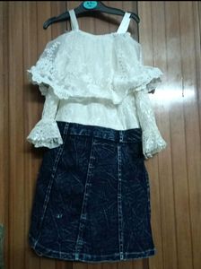 Dubai Dress Single Piece Top Bottom Attached