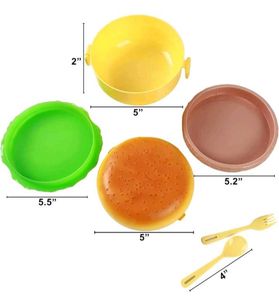 Kids Burger 🍔 Design Bento Box Lunch Set