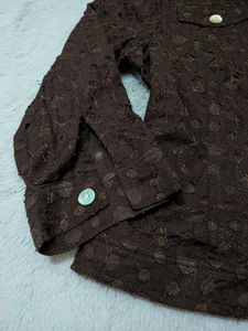 Heart of Palms brown lace jacket
