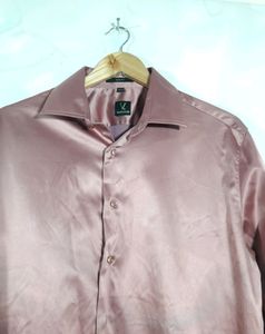 Pastel Brown Slim Fit Shirts (Mens)