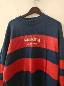 preloved Striped Knit Sweater