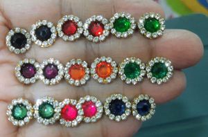 Stud Earrings: Colorful