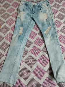 White Blue Diesel Company Jeans