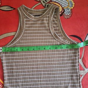 Striped Ribbed Tank Dress