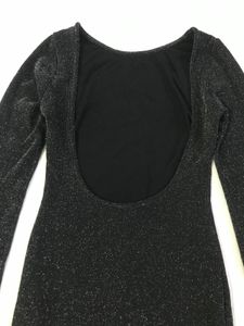 Black With Shimmers Party Wear Bust 34-38