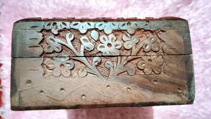 Floral Carved Wooden Box