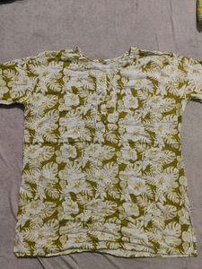 Floral Print short Kurta