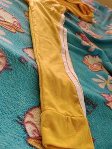 Yellow Crop Hoodie