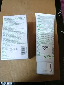 Combo of Organic harvest serum and facewash co