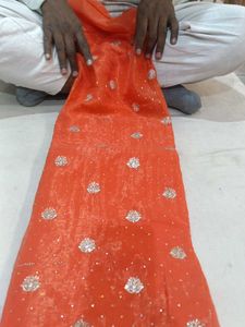 Elegant Orange dress material