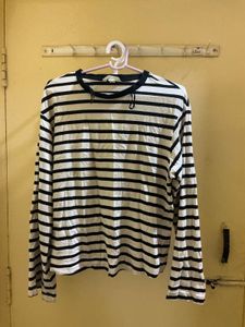 H&M Striped Long Sleeve Top