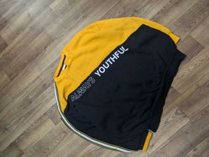 Youthful Two-Tone Sweatshirt