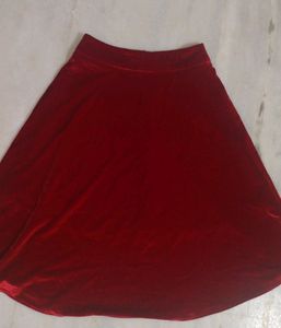 Aloha Red Velvet Skirt