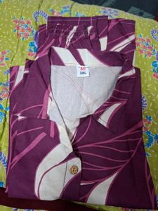 Purple Kurta and plazzo set