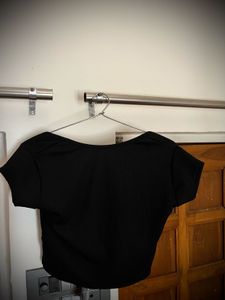 Half Sleeve Ribbed Stretchable Backless Top