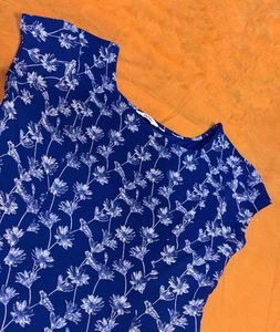 Blue Floral Mini Dress