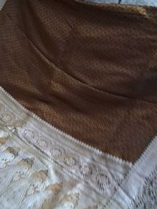 Elegant Brown Silk Saree